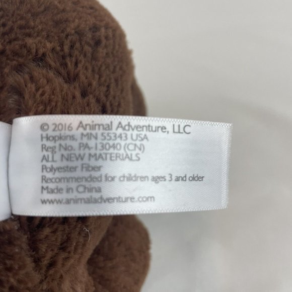 Animal Adventure Bunny Rabbit 10" Plush Easter Egg Pocket Brown Stuffed Toy - Picture 7 of 9